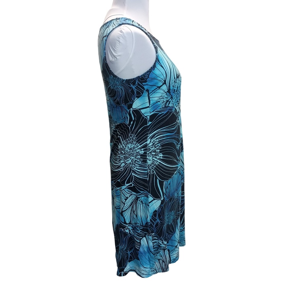 Chicos Black w/White Flowers Dress SKUW040 - Picture 3 of 5